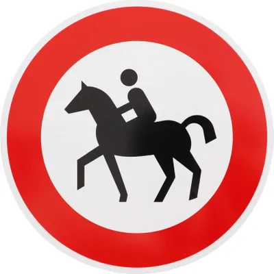 Produktbild von ORIGINAL Verkehrszeichen VERBOT FÜR REITER Nr. 257-51 nach StVO nach RAL-Gütebedingungen Verkehrsschild Straßenschild Verbotsschild rund Verkehrsschilder Schild Schilder