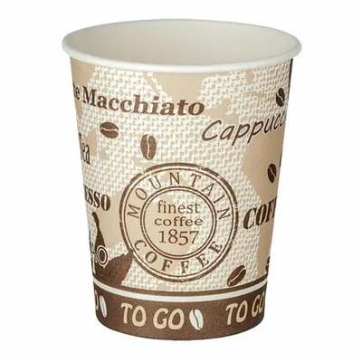 Produktbild von 250x Kaffeebecher Getränkebecher 'Coffee Mountain' 300 ml kompakt
