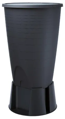 Produktbild von Regentonne anthrazit PERUNO 260 Liter inkl. Sockel und Hahn