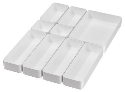 Image de Solidchoice - Ensemble de 9 tiroirs empilables pour organiser votre bureau