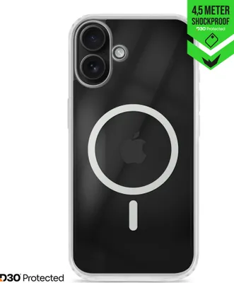 Image de Striker X-Core Xtreme Impact - Coque MagSafe transparente pour iPhone 16, coque rigide résistante aux chocs - Transparent
