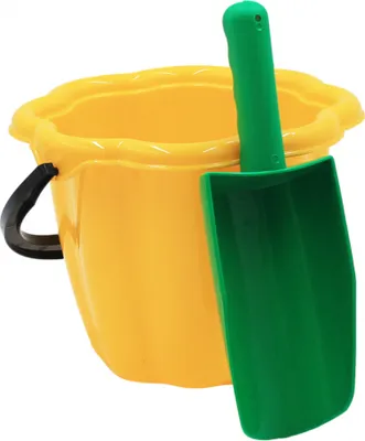 Produktbild von Gelbes Sandspielzeug aus witterungsbeständigem Kunststoff, 2-teilig, Modell N02L 0907