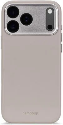 Produktbild von MagSafe Hülle für Apple iPhone 17 Pro Max - Decoded Echtleder Back Cover - Solid Clay
