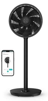 Produktbild von Duux Whisper Flex 2 – Smarter Standventilator – Leiser Ventilator – Schwarz