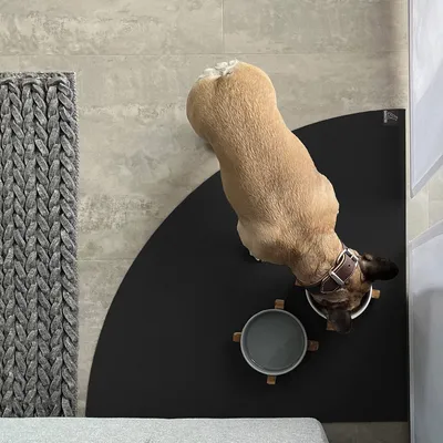 Produktbild von SANOZOO® - Napfunterlage, Öko-Tex, Eckrund 60 x 60 cm Schwarz