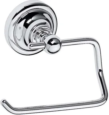 Produktbild von BETRO CHROM Papierrollenhalter ohne Deckel Messing Chrom 135x100x90 mm für Bad & WC >> zum Bohren
