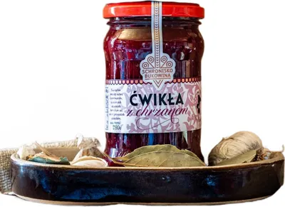Zdjęcie produktu dla Ćwikła z chrzanem 280g - Schronisko Bukowina