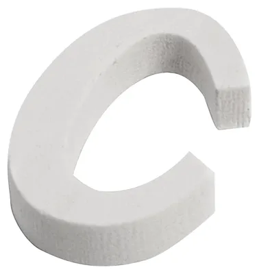 Produktbild von Kleiner Holz-Buchstabe C in Weiß 5 cm für Hochzeiten - Einheitsgröße
