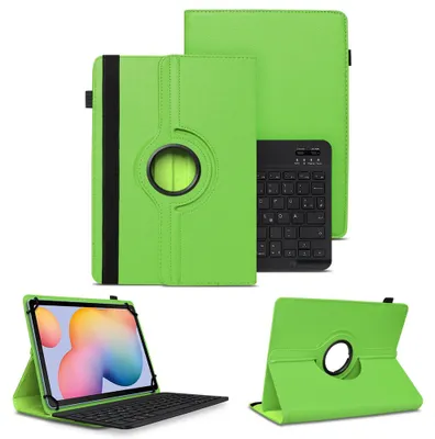Produktbild von Schutzhülle für Samsung Galaxy Tab S6 Lite Hülle Tablet Tasche QWERTZ TastaturFarben:Grün