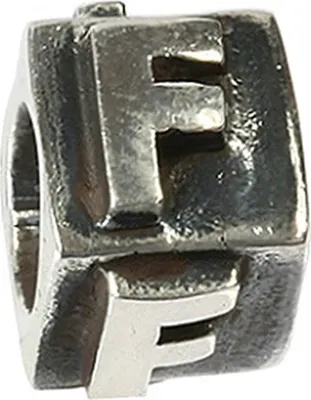 Produktbild von Carlo Biagi Bead Buchstabe F Silber European Beads D2BLPF