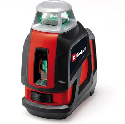 Produktbild von Einhell Kreuzlinienlaser TE-LL 360 G (selbstnivellierend, horizontale/vertikale grüne Laserlinien, digitale Wasserwaage, 1/4" Stativgewinde, inkl. Tasche & Wandhalterung)
