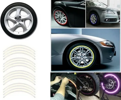 Immagine prodotto di Strisce riflettenti autoadesive argento - 16 pezzi 8 mm