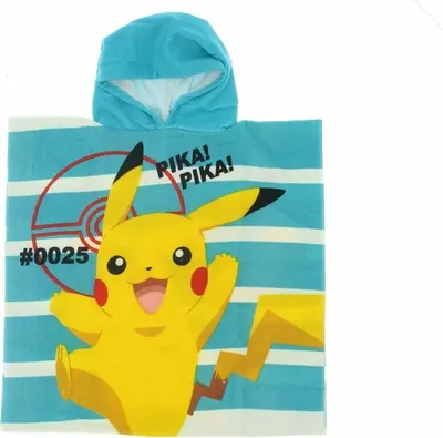 Produktbild von Pokémon Badeponcho Kapuzen-Badetuch für Kinder Praktisch und Stylisch