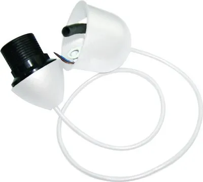Produktbild von Brillenfassung/Schiene aus Kunststoff E27 60cm Weiß - Electraline