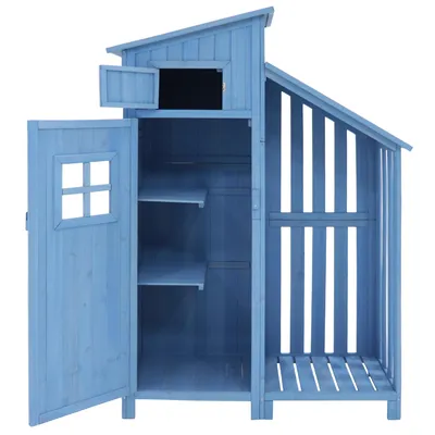 Produktbild von Geräteschrank Gartenmöbel Werkzeughaus Tannenholz Wetterfest umweltfreundlich Außenbox Outdoor Gartenhaus Robust Aufbewahrungsbox für Gärten Terrassen