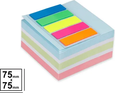 Produktbild von MP PN181 Haftnotizen 75x75mm | 400 Blatt | Blau