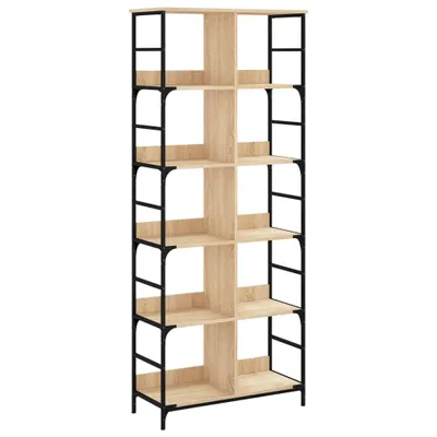 Produktbild von vidaXL Bücherregal Sonoma-Eiche 78,5x33x188,5 cm Holzwerkstoff