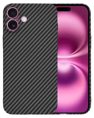 Produktbild von Techsuit Carbonite FiberShell Back Cover Hülle für Apple iPhone 16 Plus - Schwarz