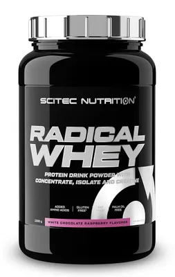 Produktbild von Scitec Nutrition Radical Whey 1000g Weiße Schokolade Himbeere