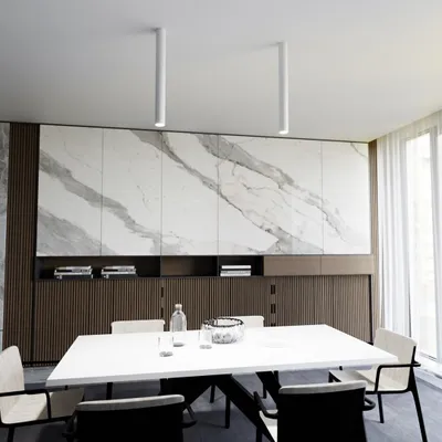 Immagine prodotto di Spot a soffitto bianco 60 cm circolare 1xGU10 8W TECNO Emibig