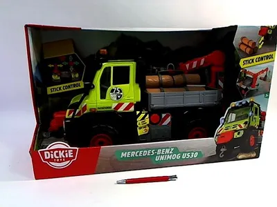 Zdjęcie produktu dla Dickie Unimog U530 50Cm Z Drewnem Sw/Dzw 374-9032