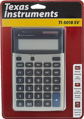 Image de Texas Instruments TI-5018 SV - Calculatrice de bureau - 12 chiffres - panneau solaire, pile
