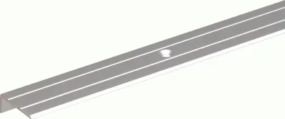 Produktbild von Alberts Treppenkanten-Schutzprofil | gebohrt | Aluminium, silberfarbig eloxiert | 1000 x 24,5 x 10 mm | 4er Set