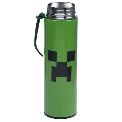 Produktbild von Minecraft Creeper Trinkflasche mit Digital Thermometer