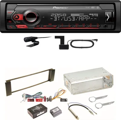 Produktbild von Pioneer MVH-S420DAB Bluetooth Digitalradio USB Einbauset für Audi A3 8L A6 4B