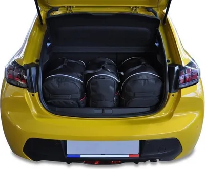 Immagine prodotto di Borse da bagagliaio PEUGEOT 208 HATCHBACK 2019+ 3pezzi KJUST