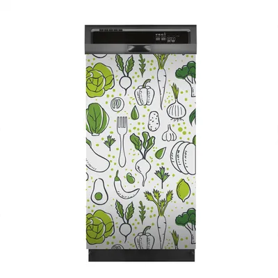 Produktbild von Aufkleber sticker 45x80 cm Dekorative folie Spülmaschine - Frisches Gemüse