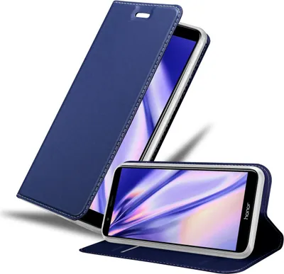 Obrázok produktu pre Cadorabo puzdro na mobilný telefón pre Honor 7X ochranné puzdro v modrej farbe Cover Etui Book Case Booklet