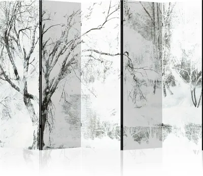 Zdjęcie produktu dla LUMASOUL Parawan Jednostronny, parawan do wnętrz, motyw zimowy, 225x172 cm