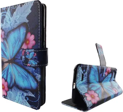 Produktbild von Handyhülle Tasche für Case Handy ZTE Blade V6 Blauer Schmetterling