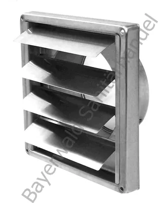 Produktbild von Überdruckgitter mit beweglichen Lamellen, Durchmesser:150 mm