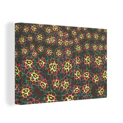 Obrázok produktu pre OneMillionCanvasses® - Maľba na plátne - Obraz na plátne Nástenná maľba na plátne - Leopard - Farebné - Dizajn - 150x100cm - Fotografia na plátne -
