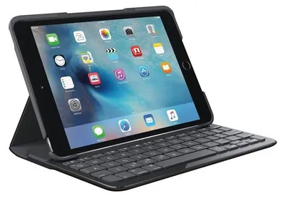 Produktbild von Logitech Focus Keyboard Case, QWERTZ, Deutsch, Apple, iPad mini 4, Schwarz, Polycarbonat (PC)