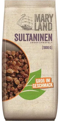 Obrázek produktu pro Maryland Sultanas sušené nesířené snacky sáček 1kg