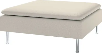 Produktbild von Dekoria Bezug für Söderhamn Fußhocker, beige, 93 x 93 x 40