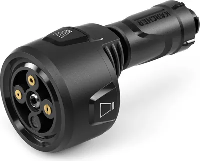 A black Kärcher multi-jet nozzle is shown against a white background.