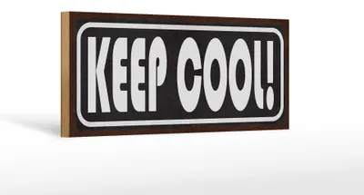 Produktbild von Holzschild Spruch 27x10cm Keep cool