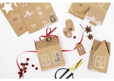 Produktbild von Adventskalender-Set Hygge Dorf 49-teilig
