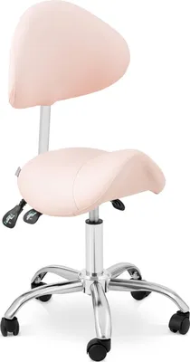Obrázek produktu pro Expondo physa sedací stolička – 51–65 cm – 150 kg – růžová, stříbrná