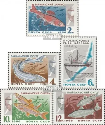 Produktbild von Briefmarken Sowjetunion 1966 Mi 3264-3268 (kompl.Ausg.) postfrisch Fische des Baikalsees