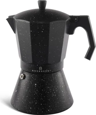 Produktbild von ALUMINIUM-KAFFEEMASCHINE FÜR 12 PERSONEN 600 ml SCHWARZER EDENBERG-MARMOR | EB-9309