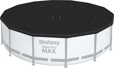 Produktbild von Bestway® Flowclear™ PVC-Abdeckplane Ø 427 cm, schwarz, rund