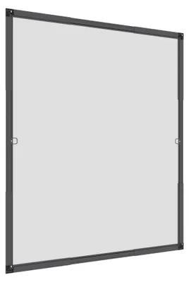 Produktbild von Windhager Fliegengitter Fenster Plus 130 x 150 cm Anthrazit, Teleskop Spannrahme