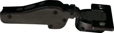 Produktbild von LAMP® Schwerlast Möbel Scharnier 95°, Mittelanschlag, mit Feder, schwarz