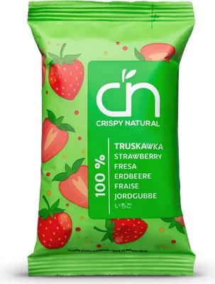 Immagine prodotto di Patatine secche alla fragola Patatine croccanti alla fragola naturale 10 g