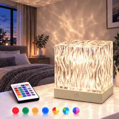 Produktbild von Polarlicht Projektor mit 16 Farben und Fernbedienung, USB-C Nordlicht Lampe, 5W Sternenhimmel Projektor, Schönes mood lighting, für Schlafzimmer, Kind